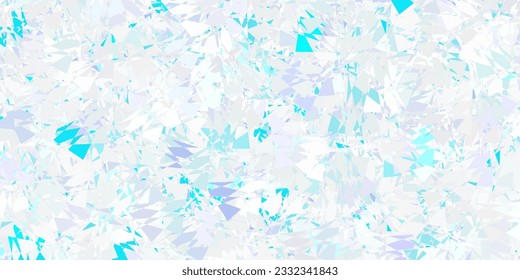 Plantilla vectorial azul rosa claro con formas triangulares. Ilustración abstracta inteligente con formas triangulares de estilo moderno. Patrón para promociones.