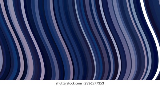 Hellrosa, blaue Vektorvorlage mit wry lines. Abstrakte Illustration mit bandy Farbverlauf-Linien. Vorlage für das UI-Design.