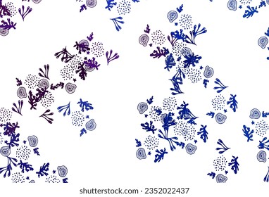 Light Pink, Blue vector template with chaotic shapes. Colorful chaotic forms with gradient in modern style. Simple design for your web site.