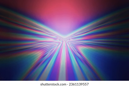 Plantilla vectorial azul rosa claro con líneas dobladas. Muestra con líneas de colores, formas. Una nueva textura para tu anuncio, folletos, folletos.