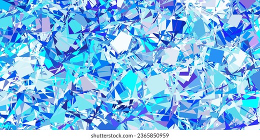 Light Pink, Blue vector template with triangle shapes. Triangle shapes with colorful gradient in abstract style. Design for your wallpapers.