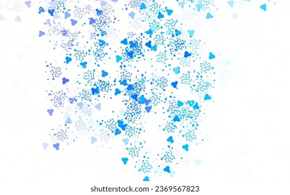 Light Pink, Blue vector template with chaotic shapes. Illustration with colorful gradient shapes in abstract style. Simple design for your web site.