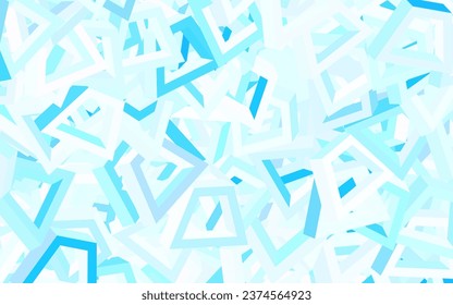 Light Pink, Blue vector template with chaotic shapes. Decorative design in abstract style with random forms. Modern design for your business card.