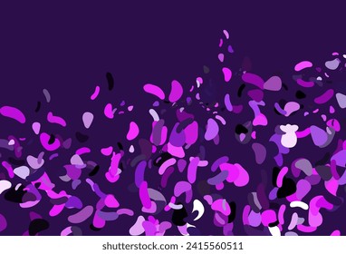 Light Pink, Blue vector template with memphis shapes. Illustration with colorful gradient shapes in abstract style. Elegant design for wallpapers.