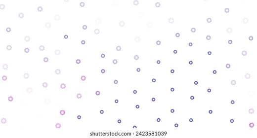Light pink, blue vector template with circles. Abstract illustration with colorful spots in nature style. Design for your commercials.