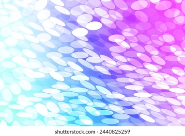 Light Pink, Blue vector template with circles. Illustration with set of shining colorful abstract circles. Design for poster, banner of websites.