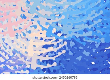 Hellrosa, blaue Vektorgrafik Vorlage mit chaotischen Formen. Moderne abstrakte Illustration mit bunten Zufallsformen. Das beste intelligente Design für Ihr Unternehmen.