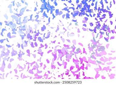 Light Pink, Blue vector template with memphis shapes. Modern abstract illustration with colorful random forms. Elegant design for wallpapers.