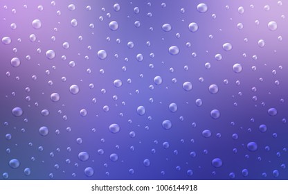 Light Pink, Blue vector texture with disks. Glitter abstract illustration with blurred drops of rain. Beautiful design for your business natural advert.
