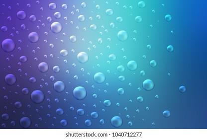 Light Pink, Blue vector texture with disks. Illustration with set of shining colorful abstract circles. The pattern can be used for ads, leaflets of liquid.
