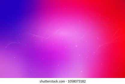 Light Pink, Blue vector texture with disks. Modern abstract illustration with colorful water drops. Completely new template for your brand book.