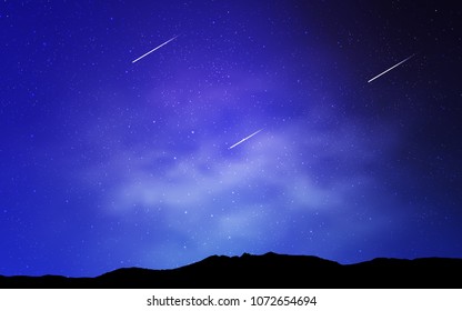 Light Pink, Blue vector texture with milky way stars. Shining colored illustration with bright astronomical stars. Pattern for astrology websites.