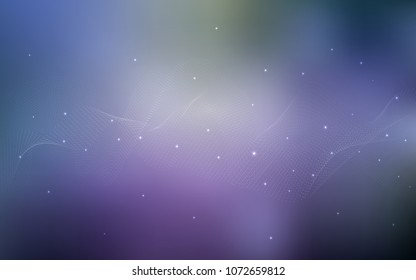 Light Pink, Blue vector texture with disks. Beautiful colored illustration with blurred circles in nature style. Beautiful design for your business natural advert.