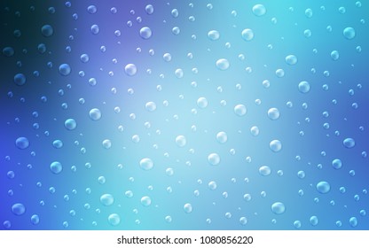 Light Pink, Blue vector texture with disks. Blurred bubbles on abstract background with colorful gradient. New design for ad, poster, banner of your website.