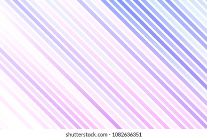Light Pink, Blue vector texture with colored lines. Modern geometrical abstract illustration with staves. The pattern can be used as ads, poster, banner for commercial.