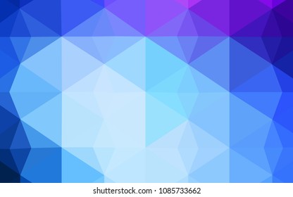 Light Pink, Blue vector texture with gradient triangles. Modern abstract illustration with triangles. A new texture for your web site.
