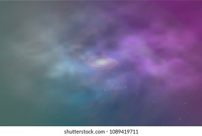Light Pink, Blue vector texture with milky way stars. Modern abstract illustration with Big Dipper stars. Pattern for astronomy websites.