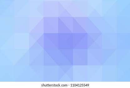 Light Pink, Blue vector texture with gradient triangles. Elegant bright polygonal illustration with gradient. The best triangular design for your business.