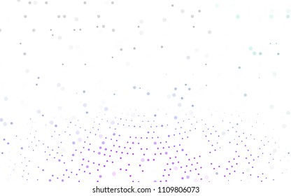 Light Pink, Blue vector  texture with disks. Blurred decorative design in abstract style with bubbles. New design for ad, poster, banner of your website.