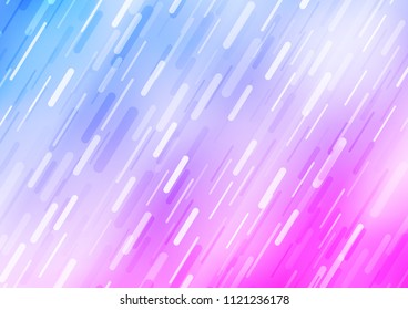 Light Pink, Blue vector texture with colored lines. Modern geometrical abstract illustration with staves. The pattern can be used for busines ad, booklets, leaflets