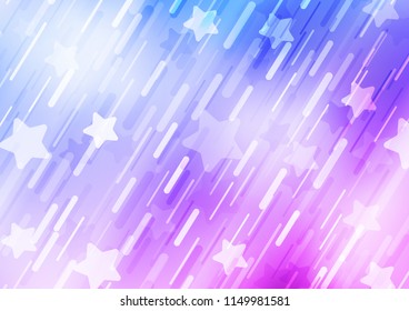 Light Pink, Blue vector texture with colored lines. Blurred decorative design in simple style with lines. The pattern can be used for busines ad, booklets, leaflets