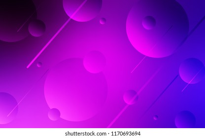 Light Pink, Blue vector texture with disks. Illustration with set of shining colorful abstract circles. Pattern can be used for ads, leaflets.