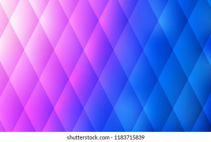Light Pink, Blue vector texture in rectangular style. Beautiful illustration with rectangles and squares. The template can be used as a background.