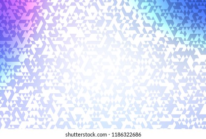 Light Pink, Blue vector texture in triangular style. Beautiful illustration with triangles in nature style. Smart design for your business advert.