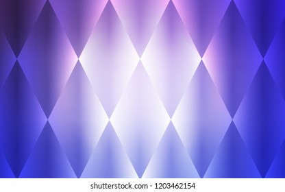 Light Pink, Blue vector texture in rectangular style. Abstract gradient illustration with rectangles. Pattern for commercials.