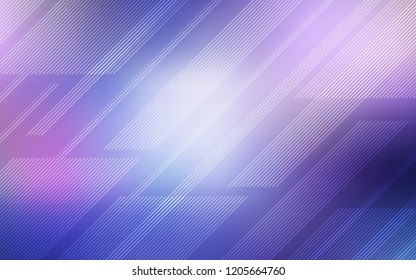Light Pink, Blue vector texture with colored lines. Lines on blurred abstract background with gradient. Pattern for your busines websites.