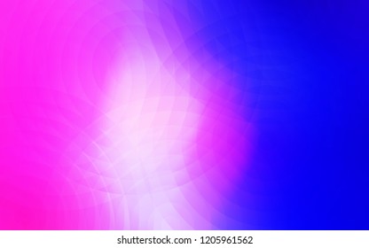 Light Pink, Blue vector texture with disks. Beautiful colored illustration with blurred circles in nature style. Pattern can be used for beautiful websites.