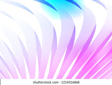 Light Pink, Blue vector texture with colored lines. Lines on blurred abstract background with gradient. The pattern can be used for websites.