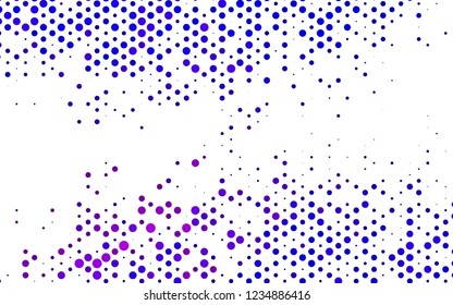 Light Pink, Blue vector texture with disks. Abstract illustration with colored bubbles in nature style. Pattern for ads, booklets.