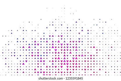 Light Pink, Blue vector texture in triangular style. Triangles on abstract background with colorful gradient. Pattern can be used for websites.