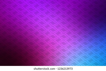 Light Pink, Blue vector texture in rectangular style. Rectangles on abstract background with colorful gradient. Pattern for busines ad, booklets, leaflets