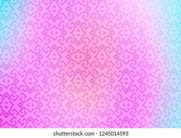 Light Pink, Blue vector texture with colored lines. Modern geometrical abstract illustration with staves. Pattern for business booklets, leaflets.