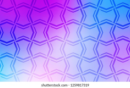 Light Pink, Blue vector texture with colored lines. Shining colored illustration with sharp stripes. Pattern for ads, posters, banners.