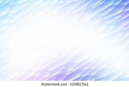 Light Pink, Blue vector texture in triangular style. Decorative design in abstract style with triangles. Pattern for commercials.