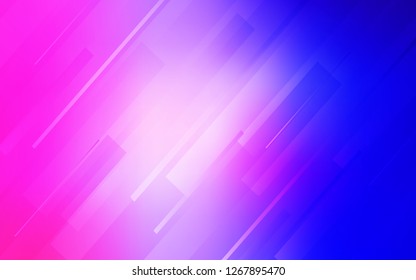 Light Pink, Blue vector texture with colored lines. Shining colored illustration with sharp stripes. Best design for your ad, poster, banner.