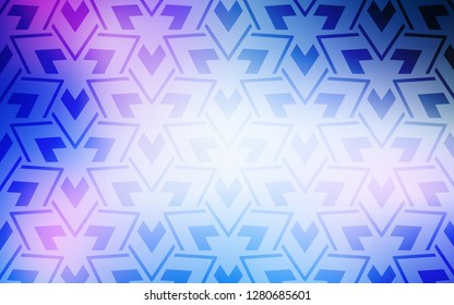 Light Pink, Blue vector texture with triangular style. Beautiful illustration with triangles in nature style. Modern template for landing page.