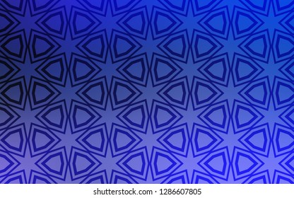 Light Pink, Blue vector texture with beautiful stars. Blurred decorative design in simple style with stars. Template for sell phone backgrounds.