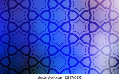 Light Pink, Blue vector texture with beautiful stars. Shining colored illustration with stars. Template for sell phone backgrounds.