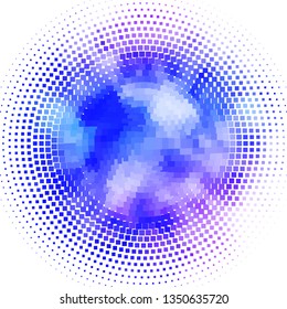 Light Pink, Blue vector texture in rectangular style. Rectangles with colorful gradient on abstract background. Template for cellphones.