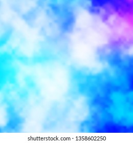 Light Pink, Blue vector texture with cloudy sky. Colorful illustration with abstract gradient clouds. Template for websites.
