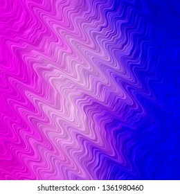 Light Pink, Blue vector texture with curves. Abstract illustration with gradient bows. Pattern for booklets, leaflets.