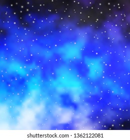 Light Pink, Blue vector texture with beautiful stars. Colorful illustration with abstract gradient stars. Pattern for new year ad, booklets.