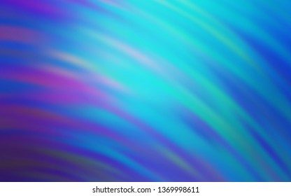 Light Pink, Blue vector texture with curved lines. Brand new colorful illustration in simple style. Colorful wave pattern for your design.
