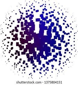 Light Pink, Blue vector texture in rectangular style. Abstract gradient illustration with colorful rectangles. Template for cellphones.