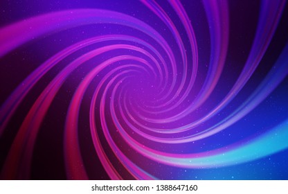 Light Pink, Blue vector texture with milky way stars. Shining illustration with sky stars on abstract template. Pattern for astrology websites.