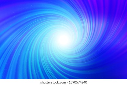 Light Pink, Blue vector texture with milky way stars. Shining colored illustration with bright astronomical stars. Best design for your ad, poster, banner.